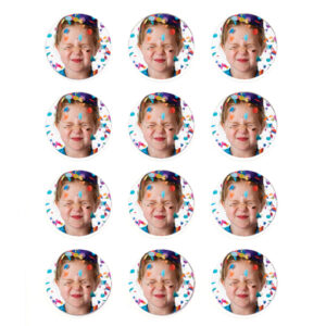 Pack of 24 Sheets Edible Image Print-Ons Frosting Sheets 2" Rounds